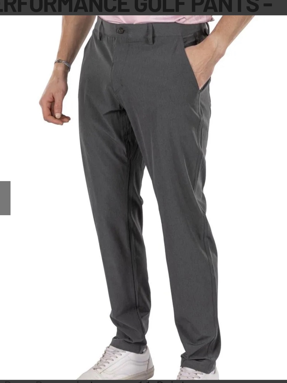 Pure Hockey NWT modern perfect golf pants Heather charcoal gray pants